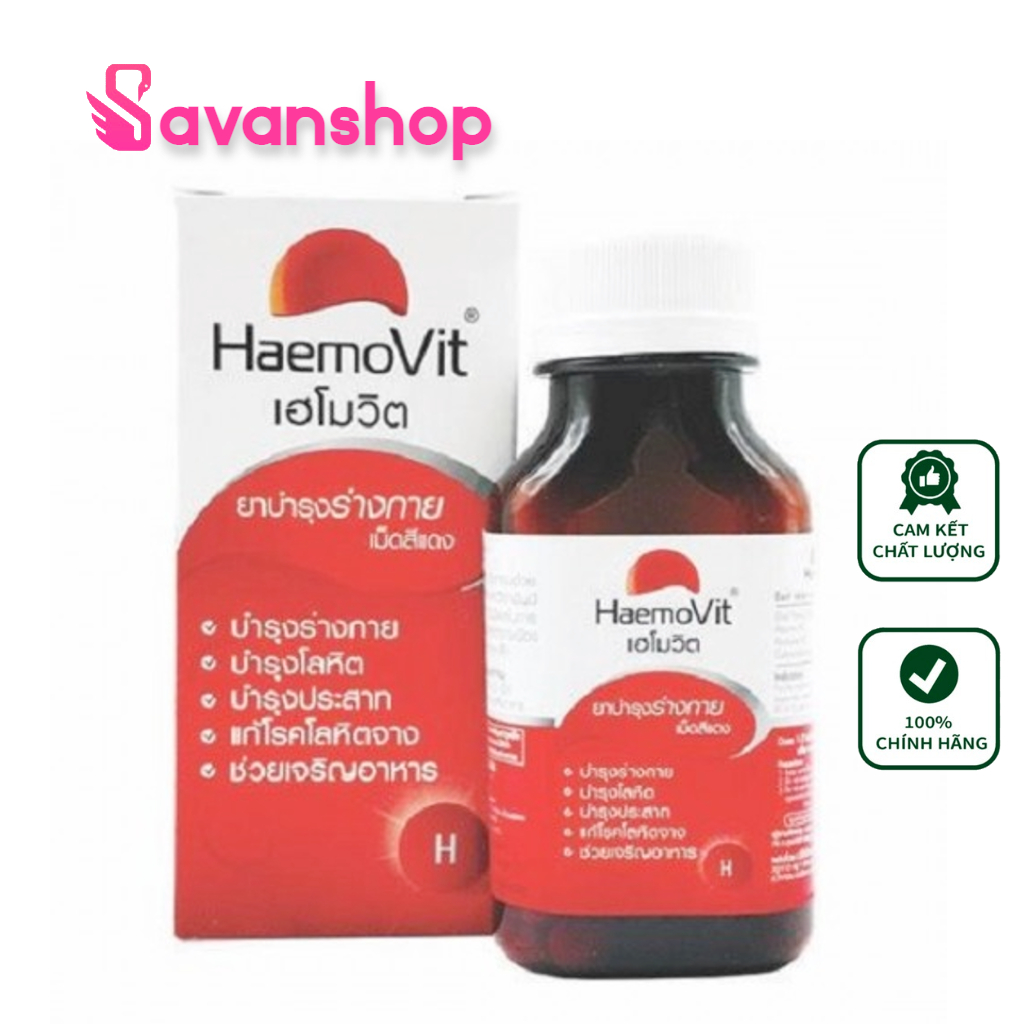 Hôp 100 Viên uống tăng cân Haemovit nội địa Thái Lan