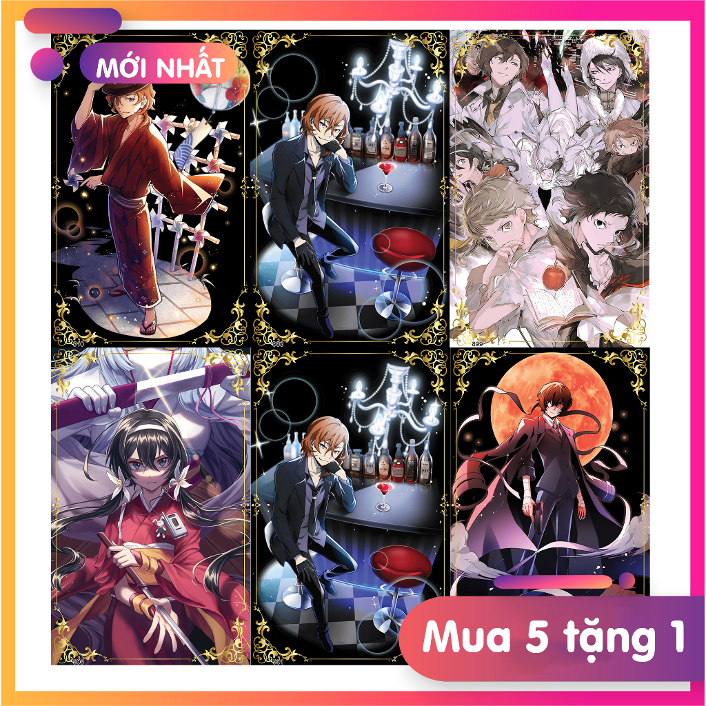 Ảnh thẻ anime Hologram - BUNGOU STRAY DOGS (MỚI NHẤT)