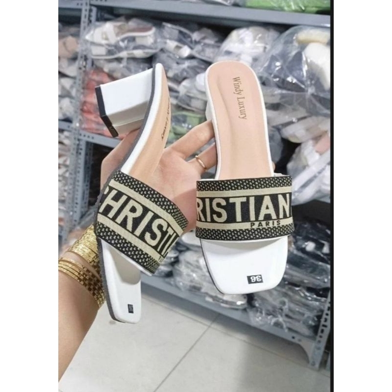Dép gót Chữ quai ngang đang hót 4 phân big size 35_45