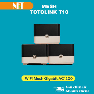 Bộ phát wifi mesh totolink t10 cổng gigabit tốc độ ac1200 hàng mới nguyên seal