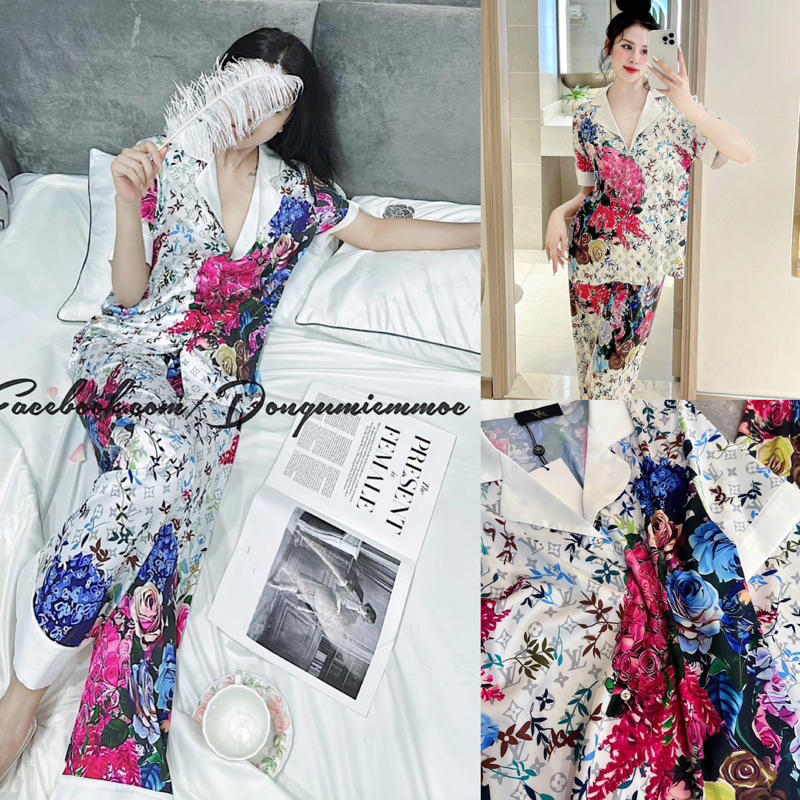 BỘ PYJAMA HOẠ TIẾT QUẢNG CHÂU CAO CẤP MÃ 2023-1104