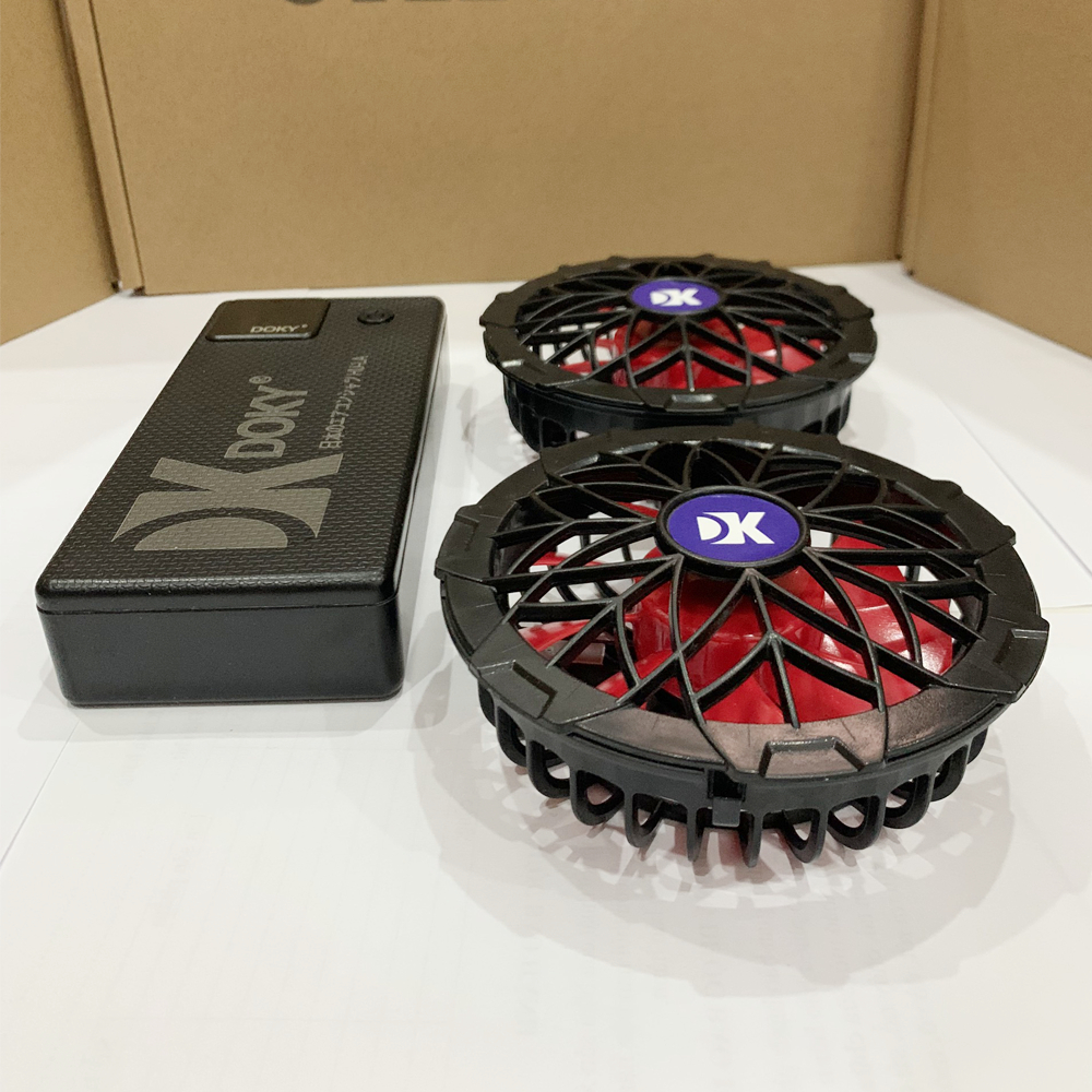 Áo Điều Hoà DOKY Nhật Bản Chính Hãng Chất Liệu Vải Kaki, PIN Dung Lượng Cao,  BH 12 Tháng, Tặng Kèm Đá Khô