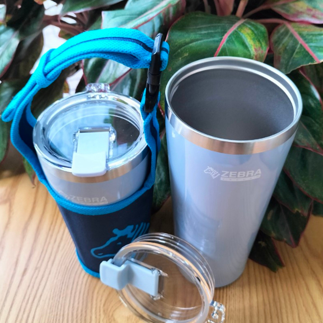 Ly giữ nhiệt Polar 870ml - Tặng kèm túi xách vải có quai - 112702 - xanh dương