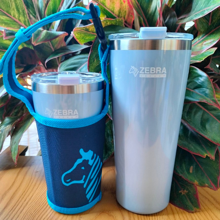 Ly giữ nhiệt Polar 870ml - Tặng kèm túi xách vải có quai - 112702 - xanh dương