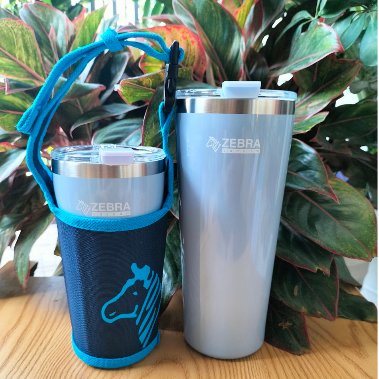 Ly giữ nhiệt Polar 870ml - Tặng kèm túi xách vải có quai - 112702 - xanh dương