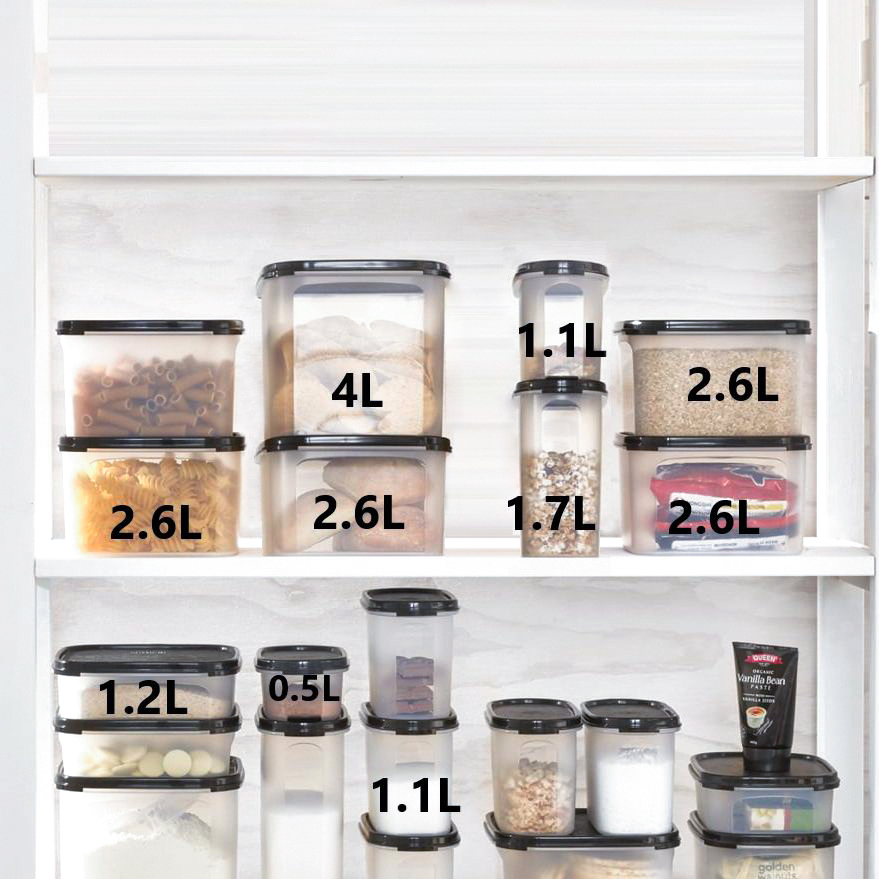 Lẻ hộp trữ đồ khô MM Kitchen Tupperware - Kín khí, khí mùi trữ thực phẩm lâu dài, không kiến, tránh ẩm mốc