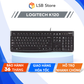 [Hỏa Tốc - HCM] Bàn Phím Có Dây Logitech K120 | Hàng Chính Hãng | Bảo Hành 36 Tháng  | LSB Store