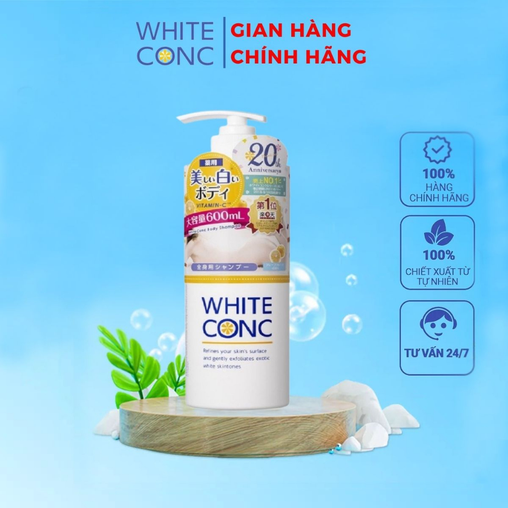 Sữa tắm trắng da White Conc Body Shampoo 600ml