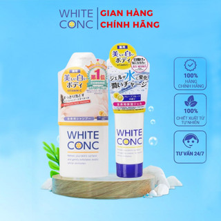 Combo Sữa tắm trắng da White Conc 360ml và Kem dưỡng trắng da toàn thân ban đêm White Conc
