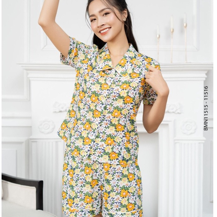 Bộ pijama đồ mặc nhà G9moza 11515-11516 chất kate hàn cao cấp mềm mịn mát