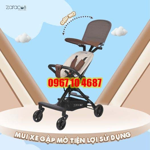 Xe đẩy cho bé đi du lịch, đi ra ngoài - ZARACOS ALERON 0256