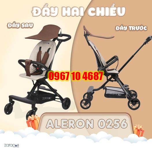 Xe đẩy cho bé đi du lịch, đi ra ngoài - ZARACOS ALERON 0256