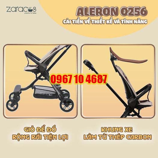 Xe đẩy cho bé đi du lịch, đi ra ngoài - ZARACOS ALERON 0256
