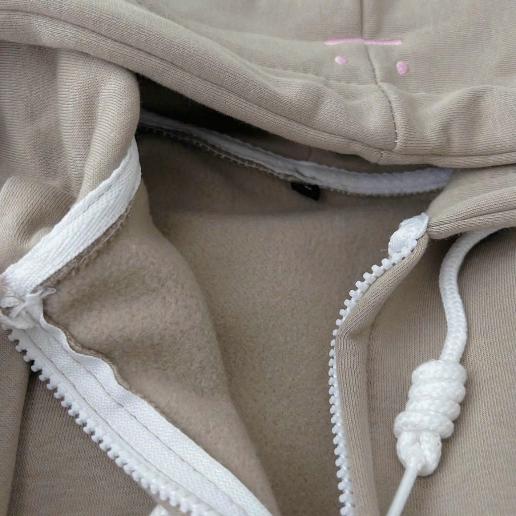 Khoác nỉ UNISEX  hình thêu mặt cười