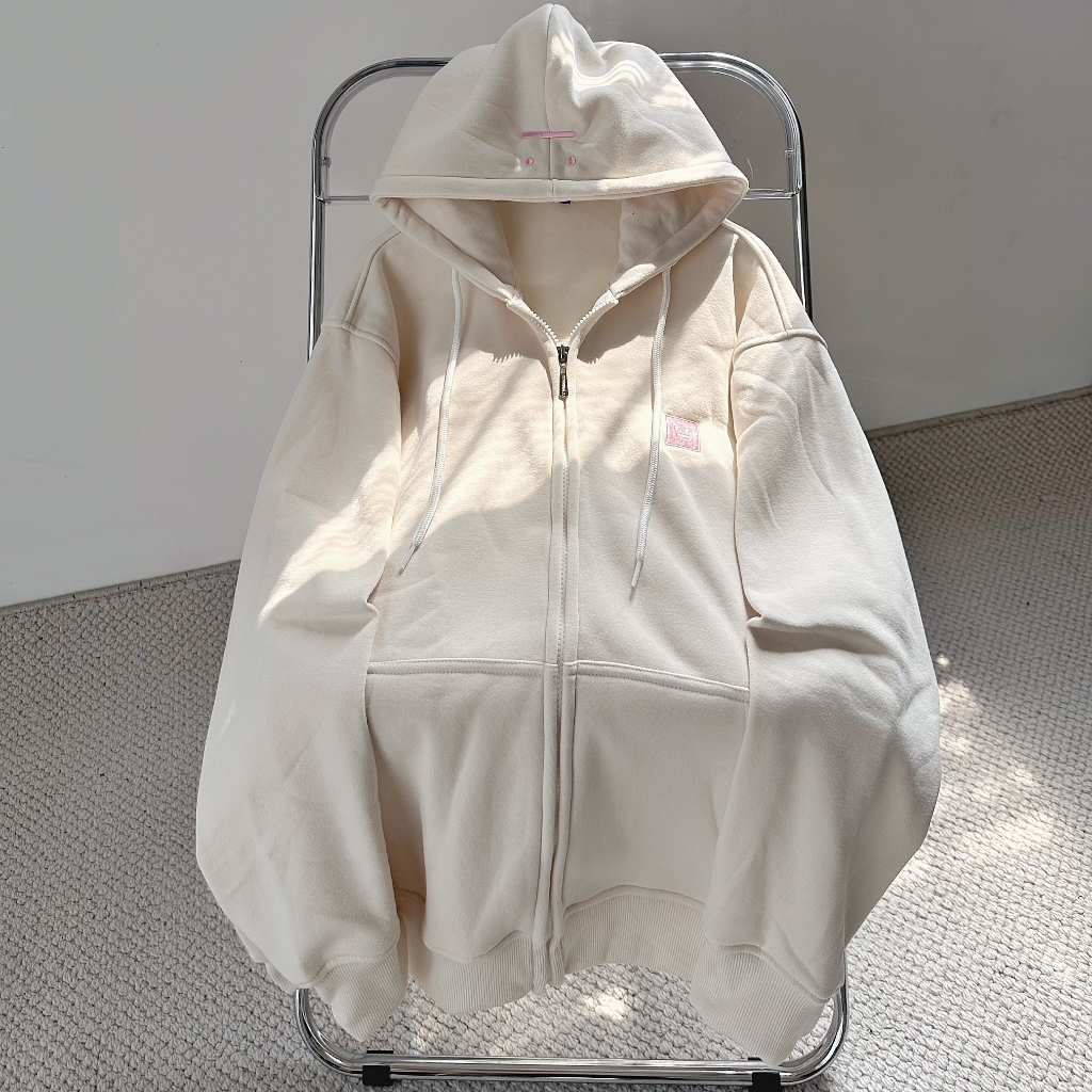 Khoác nỉ UNISEX  hình thêu mặt cười