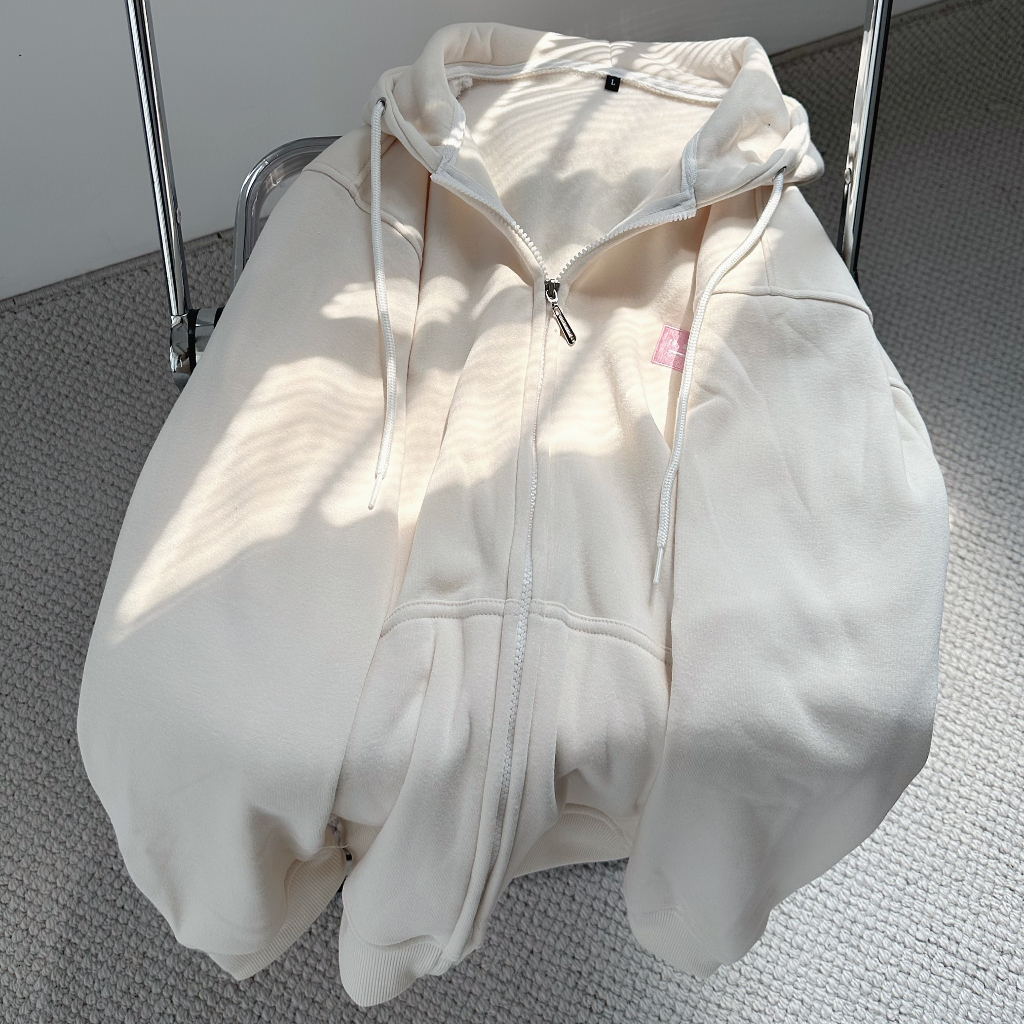 Khoác nỉ UNISEX  hình thêu mặt cười