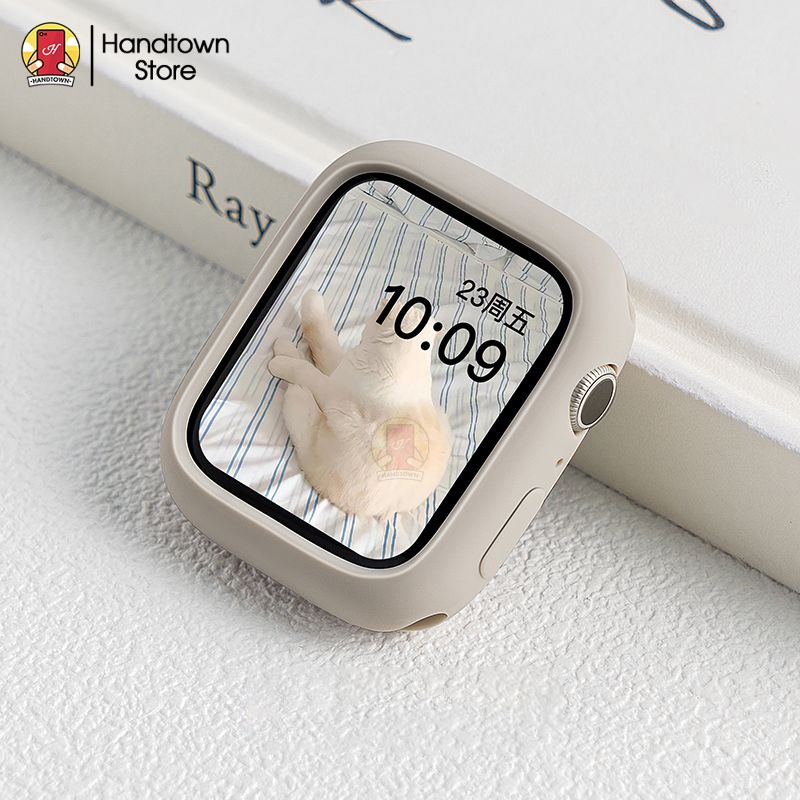 Ốp bảo vệ đồng hồ bằng silicon mềm nhiều màu dành cho Apple Watch iWatch Series 8/7/6/5/4/3/2/1 Handtown