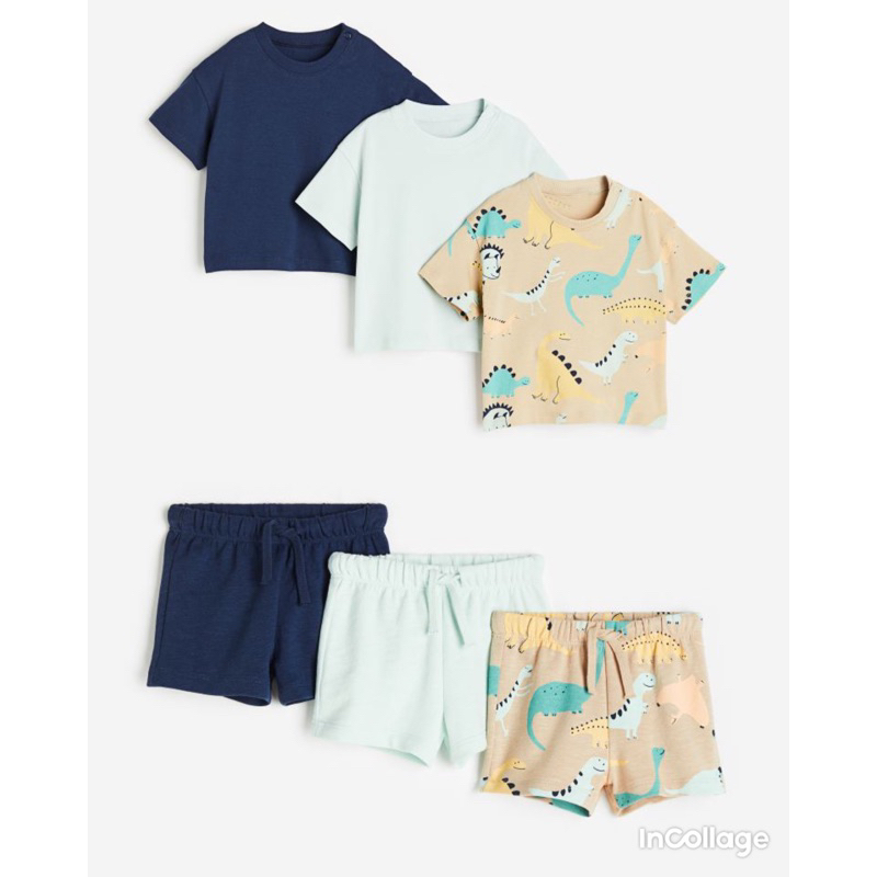 Set bộ đùi bé trai H&M