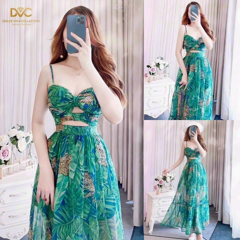 Đầm maxi nàng tiên cá (có lót) siêu xinh cho các nàng dạo phố, đi biển