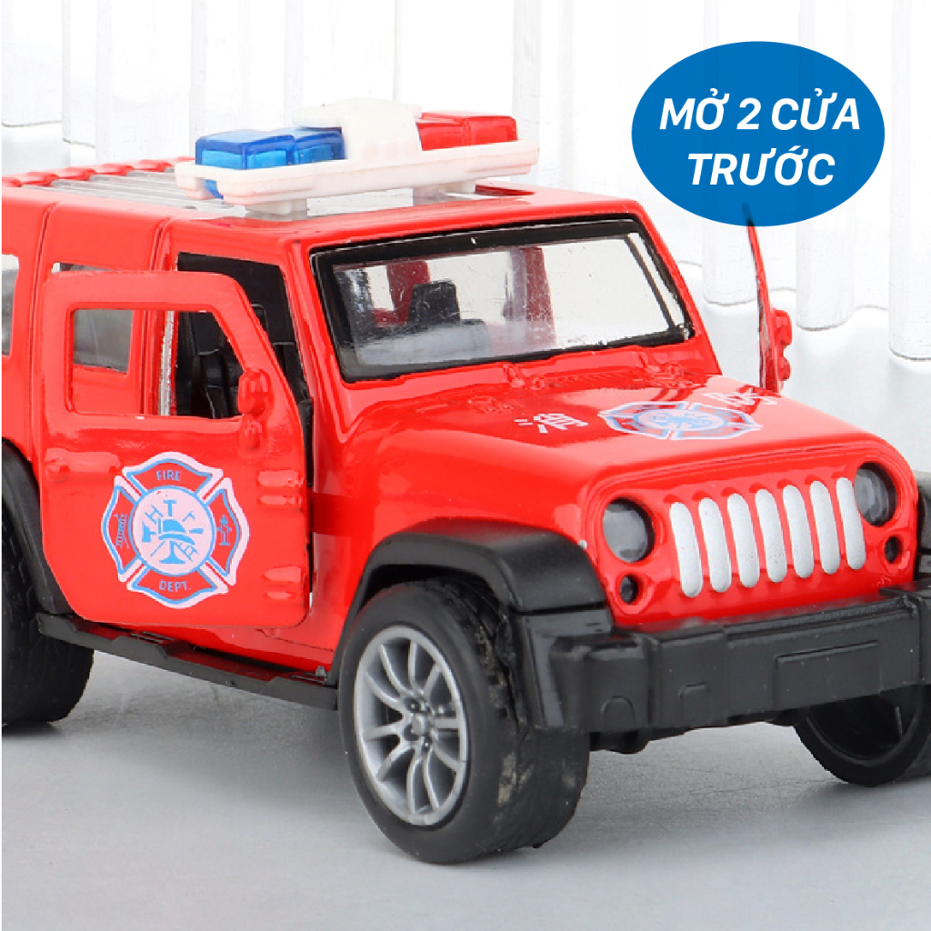 BỘ XE ÔTÔ MINI HỢP KIM BÁNH ĐÀ CẢNH SÁT QUÂN SỰ