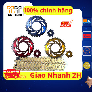 Nhông sên dĩa Sirius Fi 40T-14T màu sắc cực đẹp, thép SCM, hàng nhập Thái Lan - Tây Thành Shop chuyên nhông sên dĩa