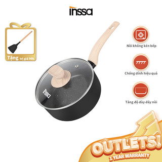 Nồi ủ sữa INSSA 18cm có nắp bếp từ bếp điện từ gốm sứ nồi nhỏ sử dụng cho gia đình GUOJ019