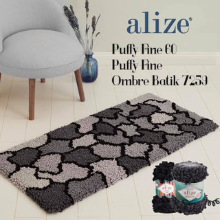 Cuộn len Puffy Fine Ombre Batik hãng Alize Yarns