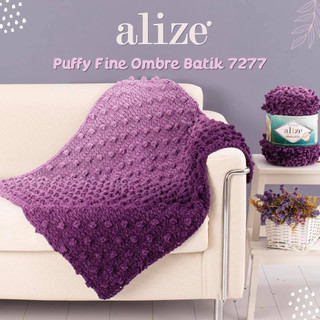 Cuộn len Puffy Fine Ombre Batik hãng Alize Yarns