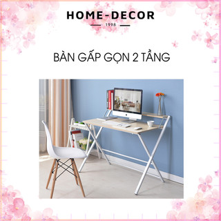 Bàn làm việc 2 tầng , bàn gấp gọn