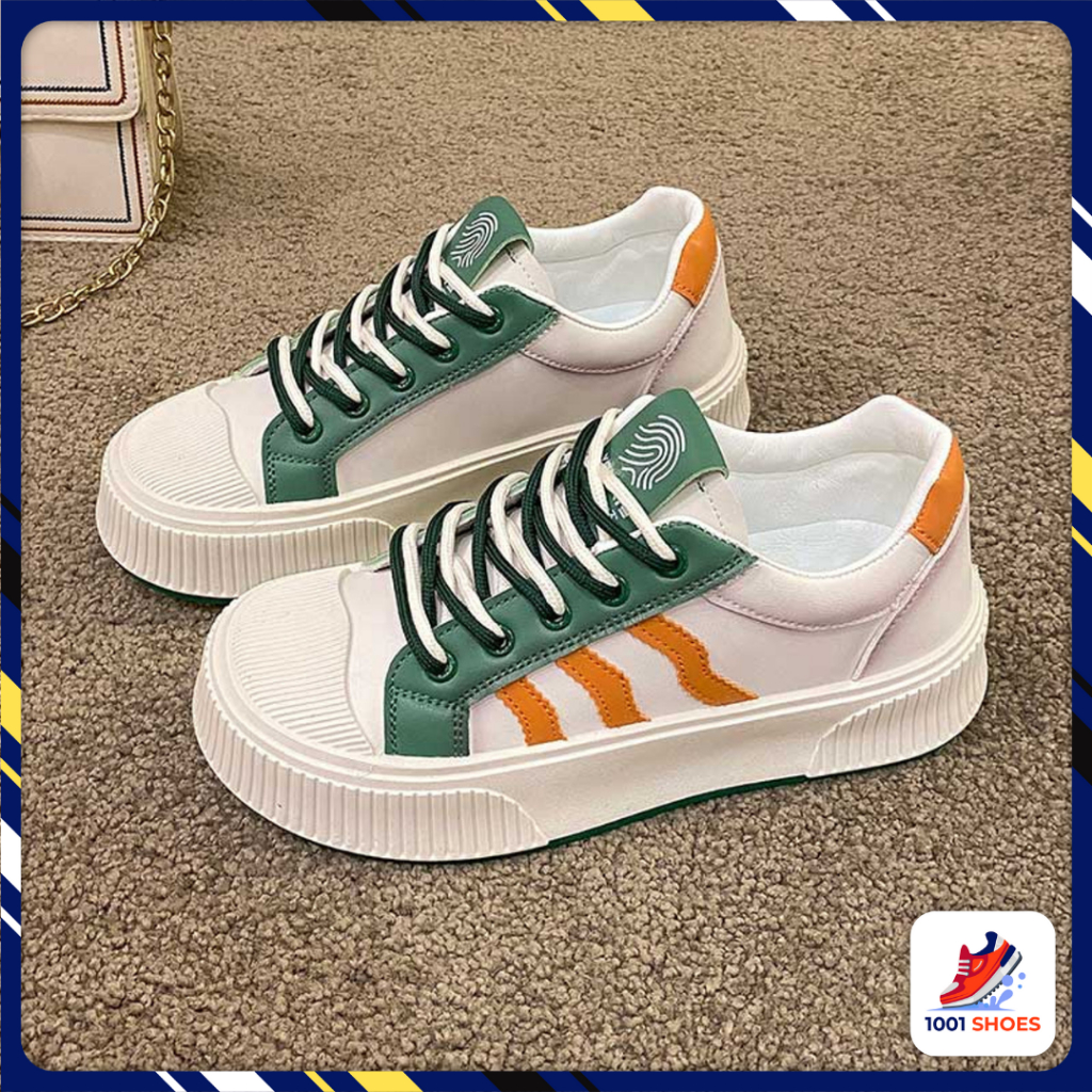 Giày Sneaker Canvas Tăng Chiều Cao Cổ Cao Cổ Ngắn, Giày Thể Thao Nữ Đế Cao Kiểu Dáng Hàn Quốc - 1001 Shoes