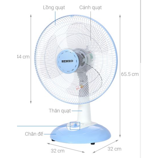 Quạt bàn Senko B1612