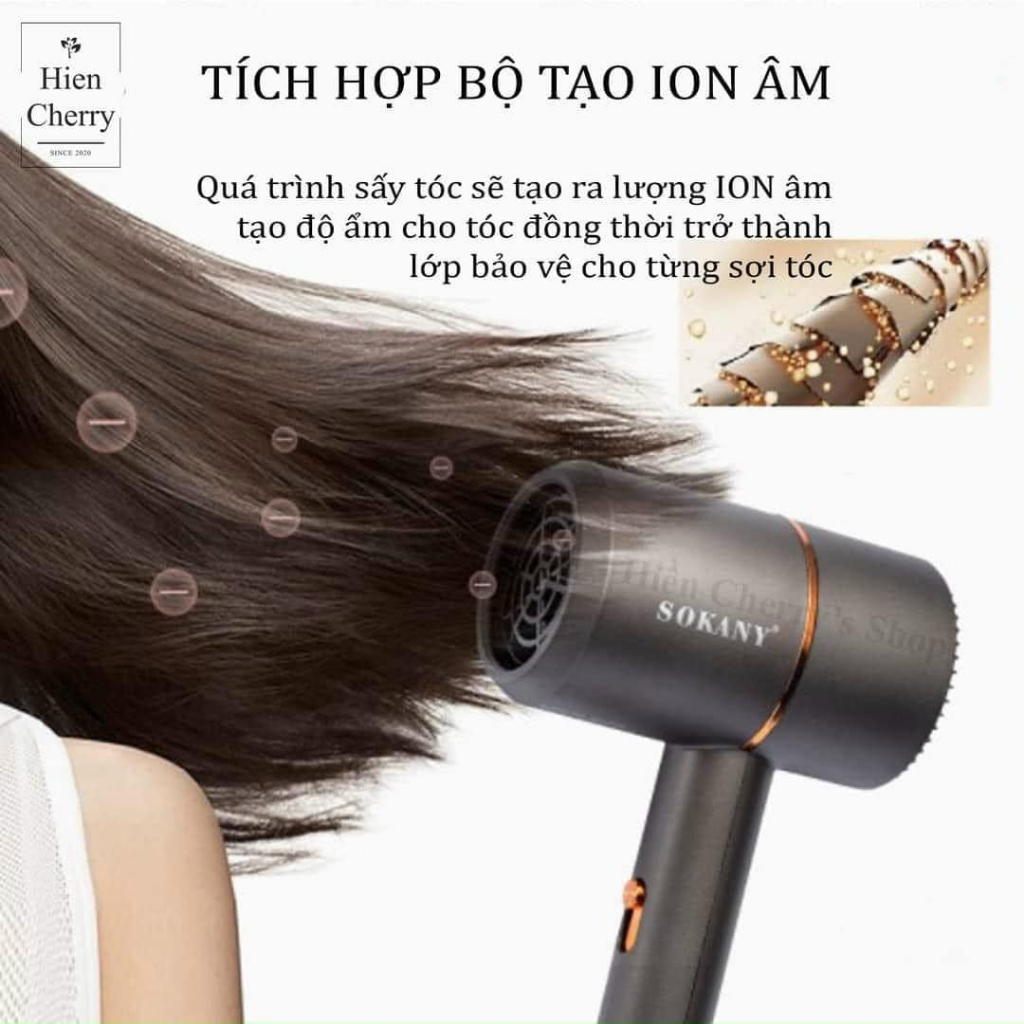 Máy sấy tóc mini cao cấp chính hãng Sokany