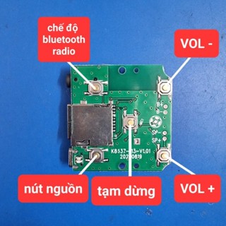 mạch 1 loa bluetooth radio+thẻ nhớ+usb mini 3w