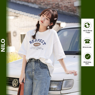 Áo thun nam nữ unisex form rộng nilo basic