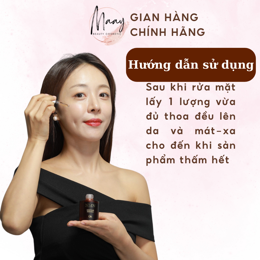 Tinh chất dưỡng ẩm GIK NMN CONTOUR ESSENCE 30ml MaayBeauty thành phần thiên nhiên giúp da căng mịn chống lão hóa