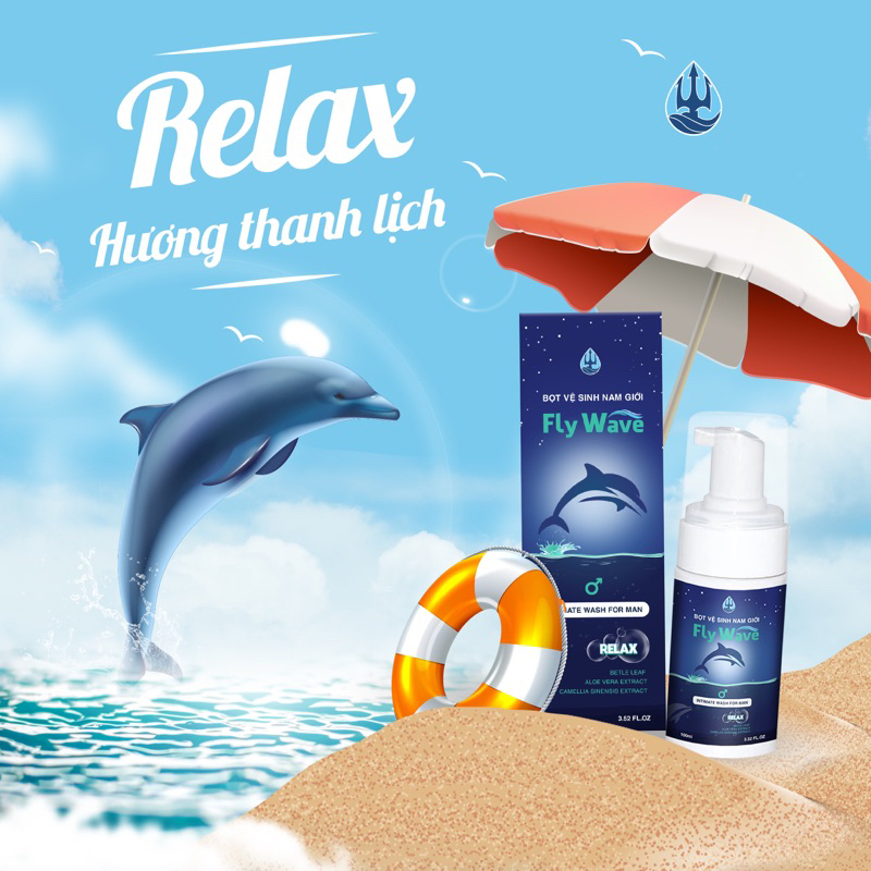 Bọt vệ sinh nam giới Fly Wave 100ml Dung dịch tạo bọt Hàn Quốc làm sạch sâu, hương thơm lâu