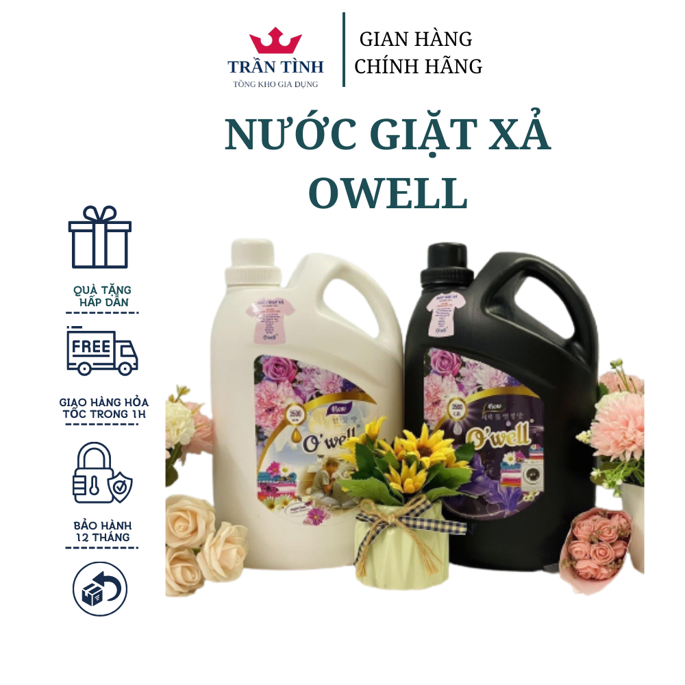 Nước giặt xả owell HƯƠNG NGÀN HOA- HƯƠNG GIÓ XUÂN- HƯƠNG GIÓ BIỂN- HƯƠNG ĐAM MÊ 3.5L