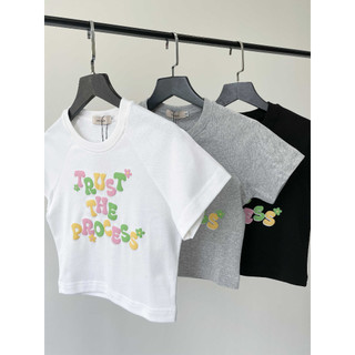 Áo Croptop In Chữ TRUST THE PROCESS| ROKY TOP | Secodee