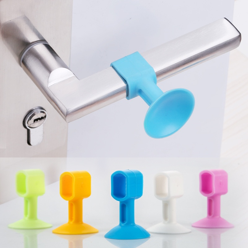 Combo 10 Nút Cao Su Lắp Tay Nắm Cửa Hút Tường Tránh Va Đập