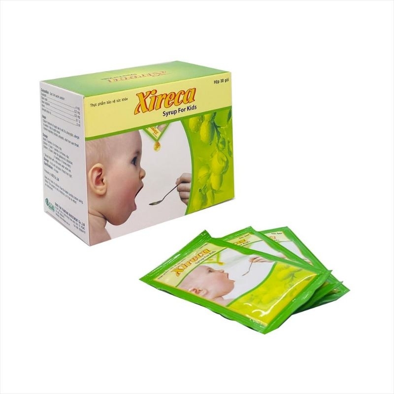 Xireca syrup for kid h30g, hỗ trợ bổ phế.