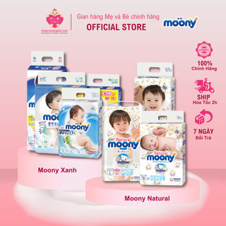 [Hàng chính hãng] Tã - Bỉm Quần/Dán Moony Xanh/ Sakura đủ Size NB90/S84/M64/L54/M58/L44/XL38/XXL26