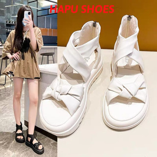 Dép Sandal nữ chiến binh khóa sau đế bằng, dép quai hậu nữ 2 qua chéo mẫu mới
