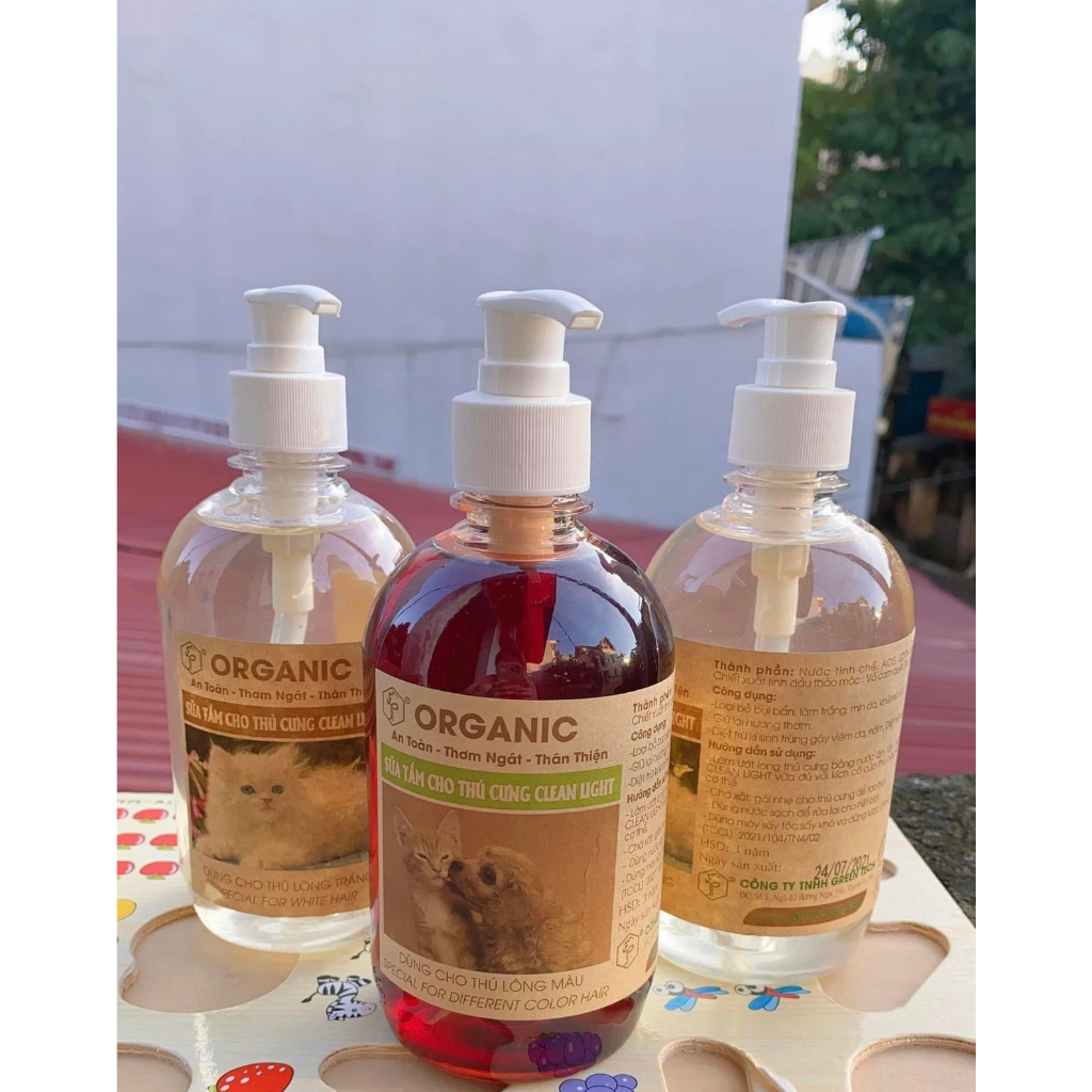 Sữa tắm thảo dược organic cho chó mèo
