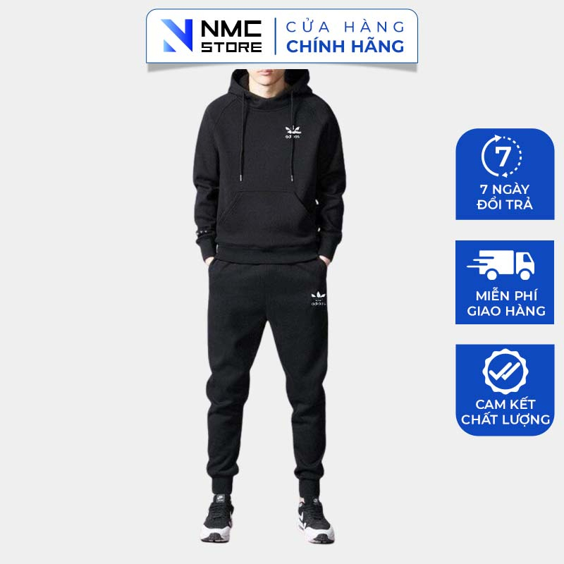 Bộ Nỉ Hoodie Nam NMC Cao Cấp Thời Trang Trẻ Trung Chất Nỉ Co Dãn Thỏa Mái