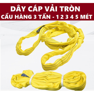 Dây cáp vải cẩu bản tròn 3 TẤN - 1 1.5 2 3 4 5 MÉT