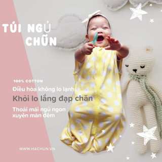 Túi Ngủ Chũn Cocoon Vải cotton thông hơi mùa hè Ôm Giấc Mơ Con - Đai Lý Nhà Mỡ Mỡ - Chính Hãng