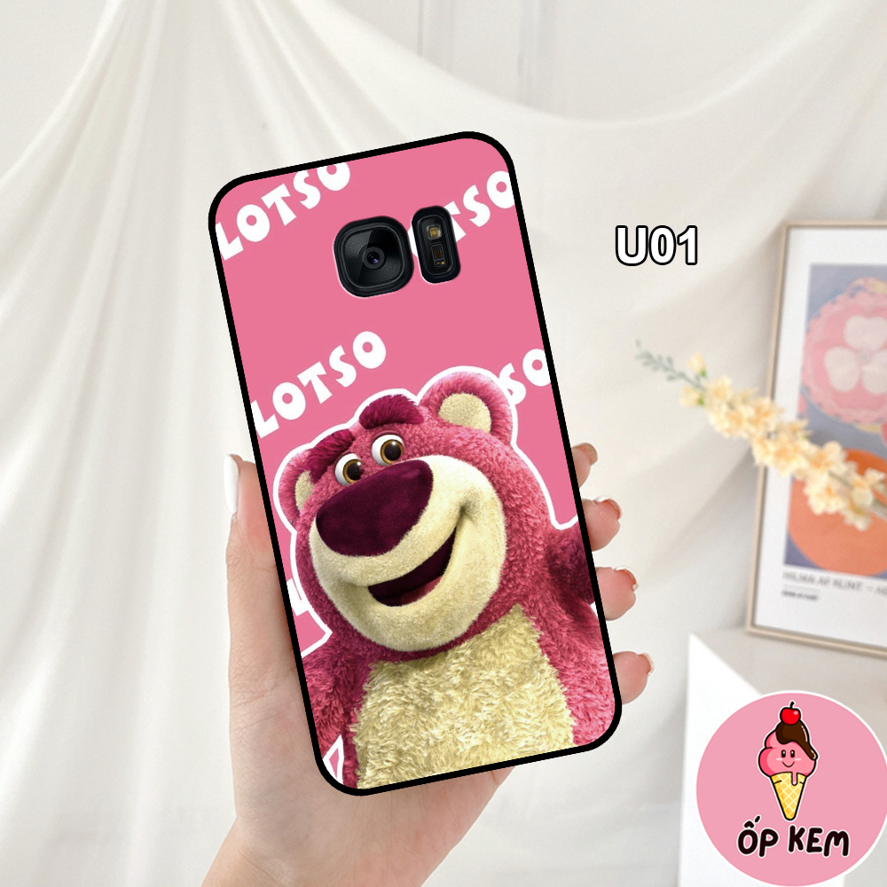 Ốp Lưng SamSung Note 5- S6- S6 Edge- S7- S7 Edge- Note Fe  In Hình Gấu Dâu Lotso Cực Trend