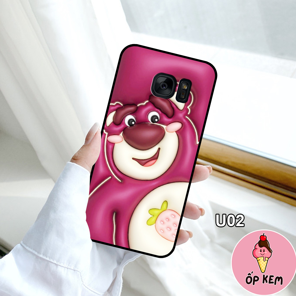 Ốp Lưng SamSung Note 5- S6- S6 Edge- S7- S7 Edge- Note Fe  In Hình Gấu Dâu Lotso Cực Trend