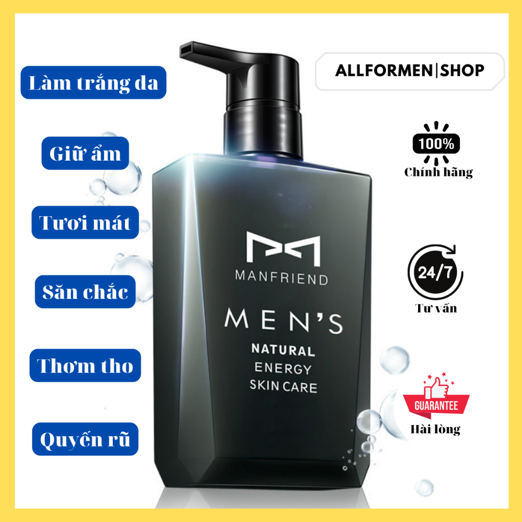 Sữa tắm dành cho Nam Menfriend 300ml. Làm trắng da, săn chắc, tươi mát