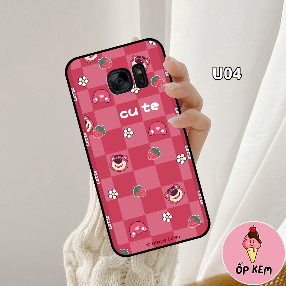 Ốp Lưng SamSung Note 5- S6- S6 Edge- S7- S7 Edge- Note Fe  In Hình Gấu Dâu Lotso Cực Trend